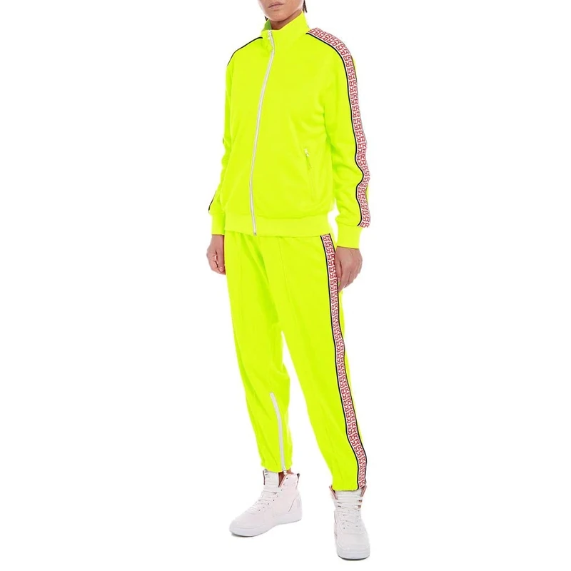 REPLAY Adult W3712A Tech Fleece Sweatshirt, Neon Yellow 343, M