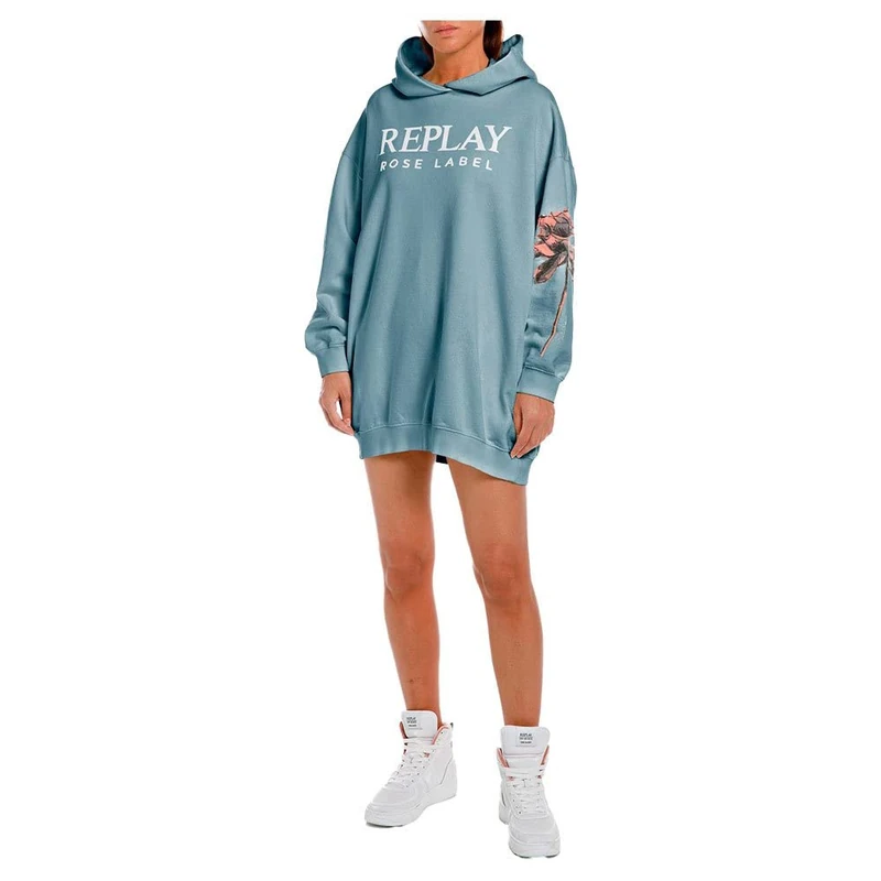 REPLAY Women's W9798b Dress, 608 Sugar Paper, XS