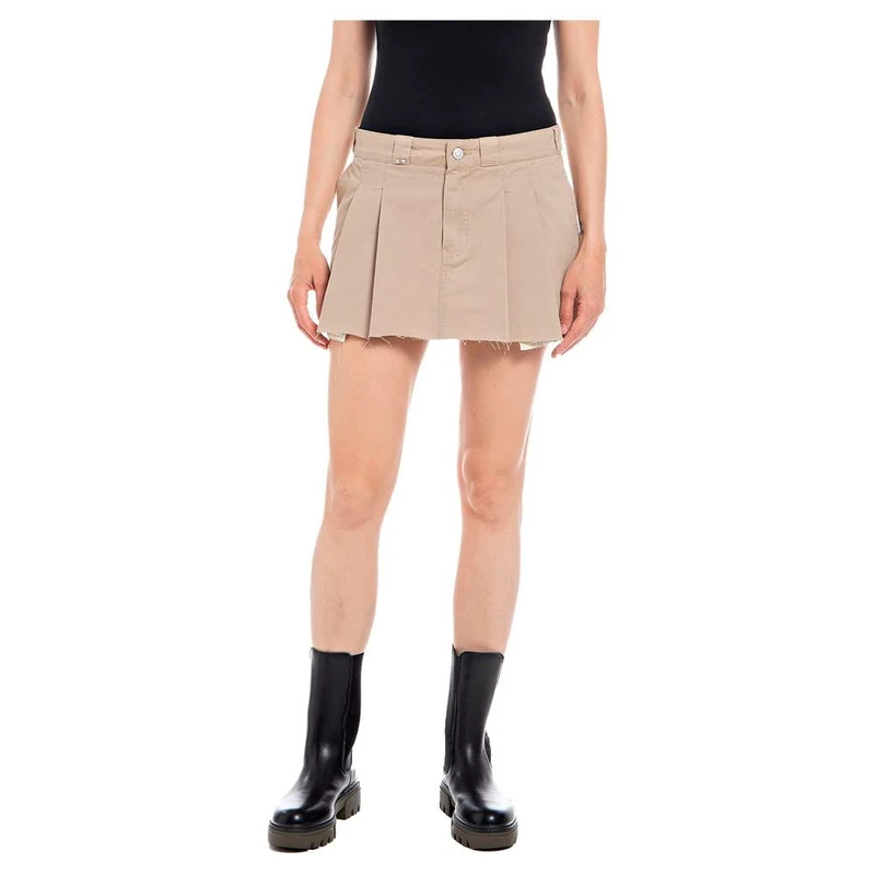 REPLAY Women's W9874 Skirt, 525 Sand, 25W