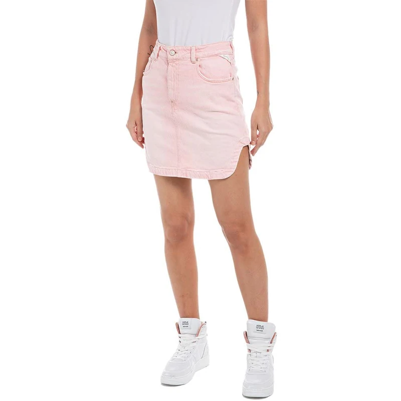REPLAY Women's W9902 Skirt, 166 Blue Denim, 29W