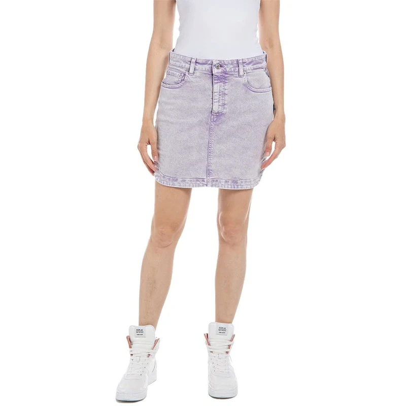 REPLAY Women's W9902 Skirt, 006 Light Purple, 26W