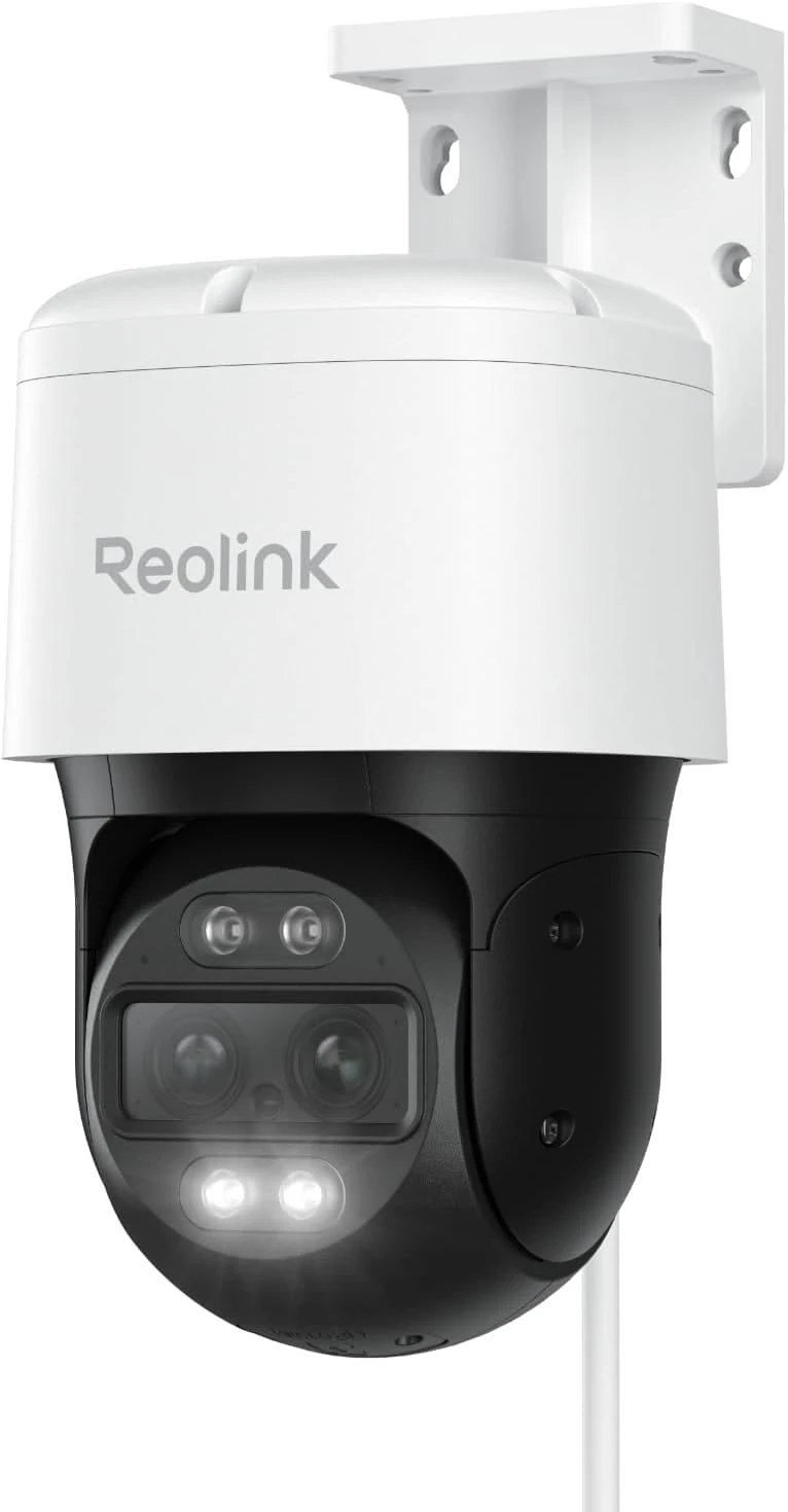 Reolink 4K PTZ Dual-Lens PoE Security Camera Outdoor with 6X Hybrid Zoom, 355° Pan 90° Tilt, Auto Tracking, Color Night Vision, Person/Vehicle/Pet Detection, Two-Way Audio, TrackMix PoE