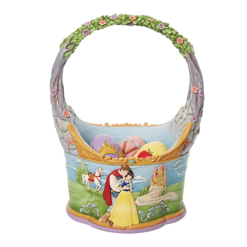 Enesco Jim Shore Snow White Basket Figurine - Image 1