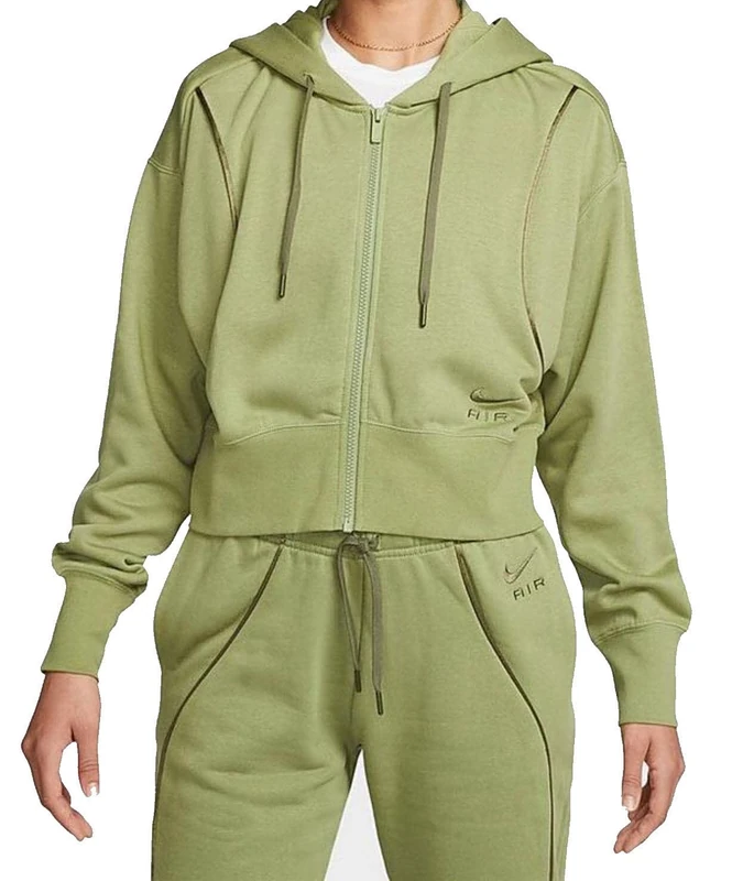 NIKE Women's Air Fz Jacket, Alligator/Medium Olive/Medium, XS