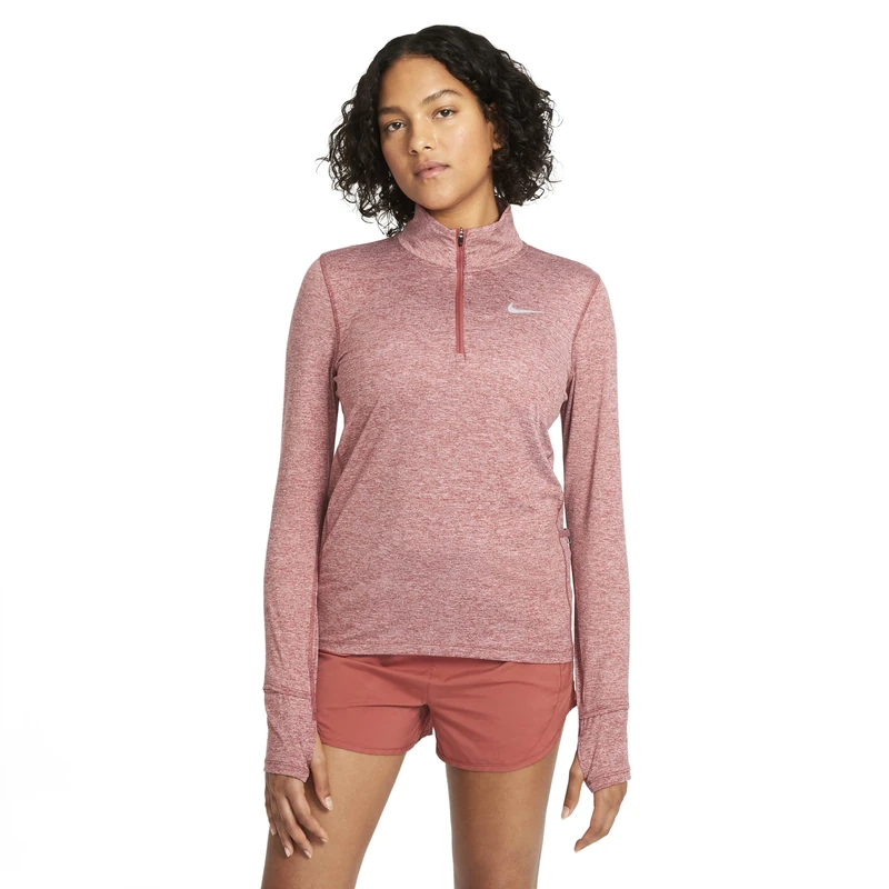 Nike Dri Fit Element Longsleeve Shirt Canyon Rust/Pink Glaze/Reflect S