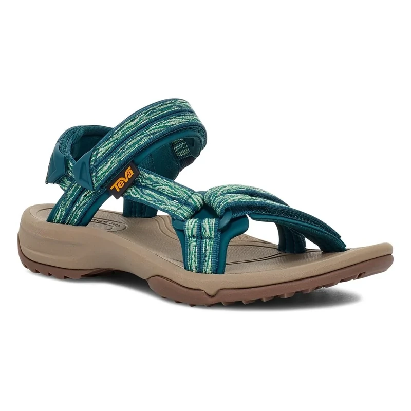 Teva Women's W Terra Fi Lite Sandal, Waves Cadmium Green, UK 3