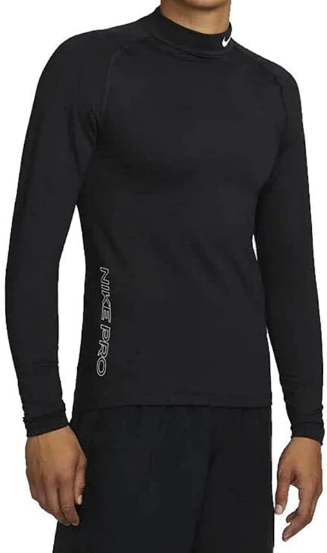 Nike M Np Warm Mock Sweatshirt Black/White L