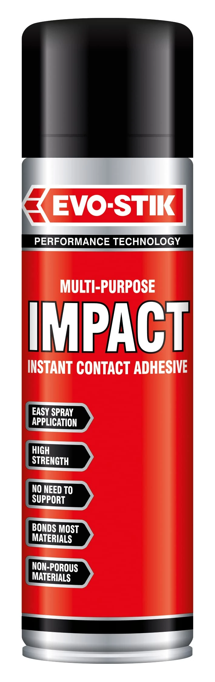 EVO-STIK Impact Adhesive Spray 200ml - Bonds Immediately on Contact - High Shear Strength