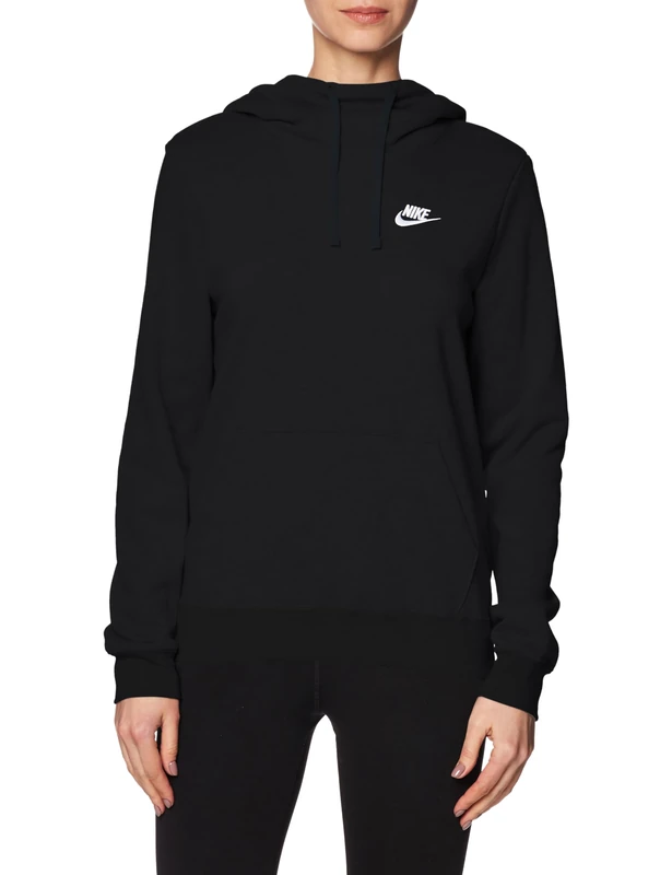 Nike Club Flc Fnl Std Hooded Pullover Black/White M - Image 1