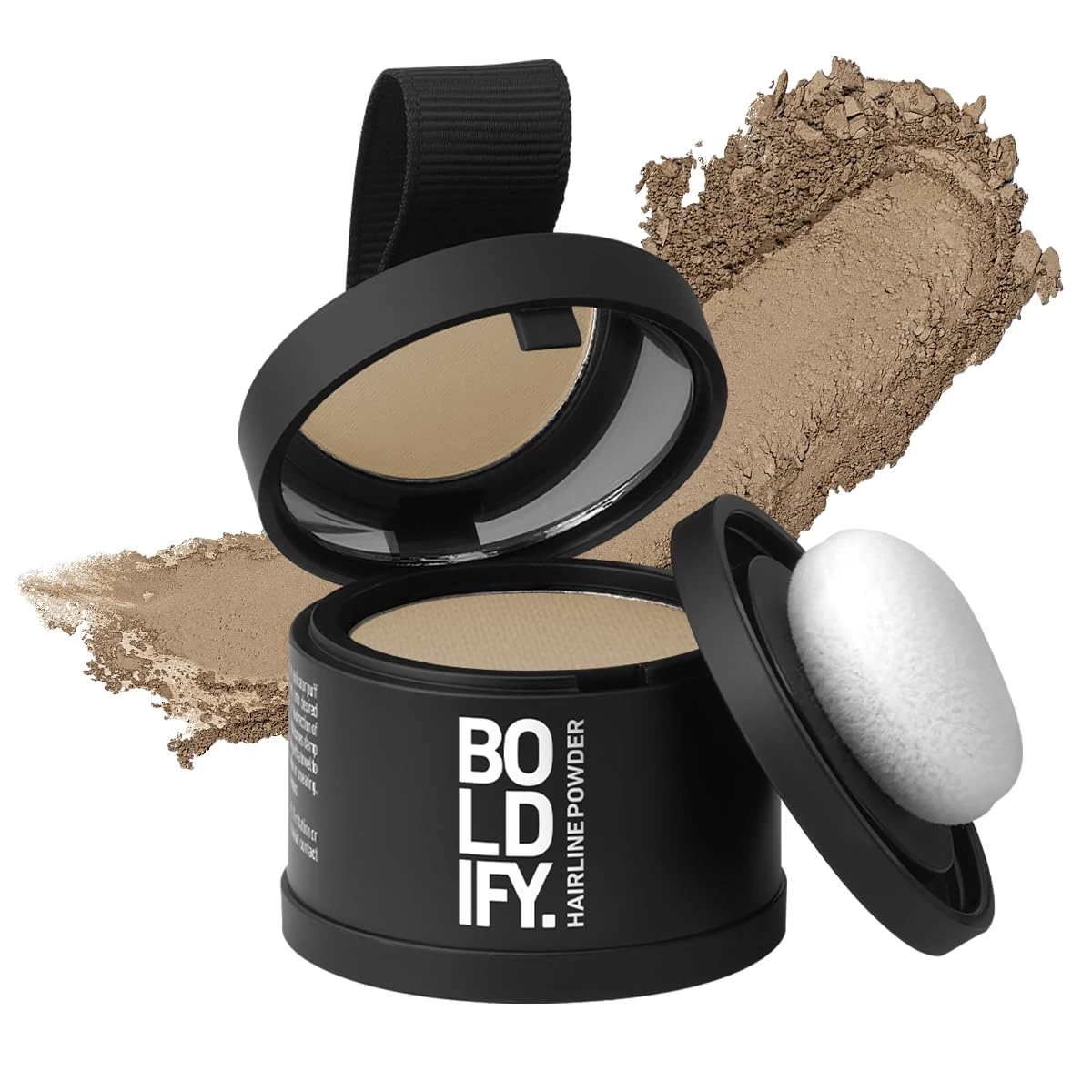 BOLDIFY Hairline Powder - Root Touch Up Hair Color for Gray Coverage - Bald Spot Concealing Hair Powder for Women and Men - 24-Hour Stain-Proof - Medium Blonde