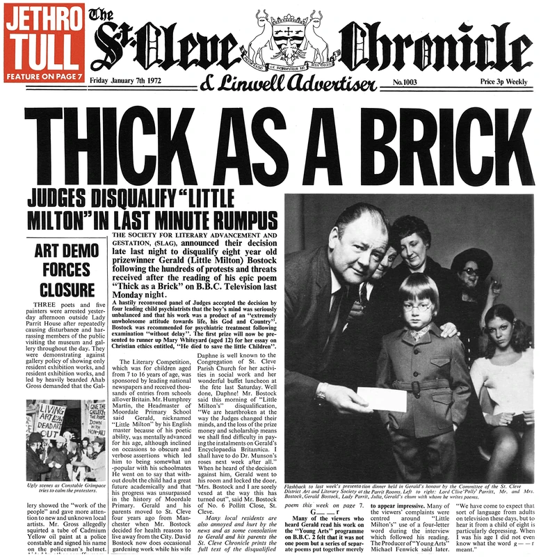 Thick As A Brick - 50th Anniversary Edition [VINYL]