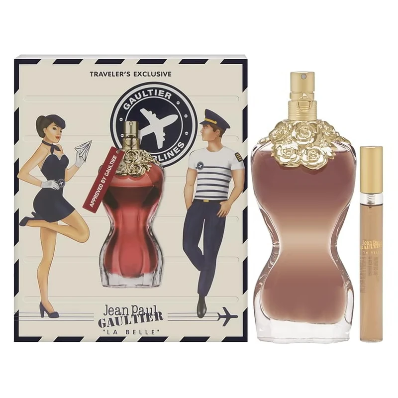 La Belle by Jean Paul Gaultier for Women - 2 Pc Gift Set 3.4oz EDP Spray, 0.33oz EDP Spray