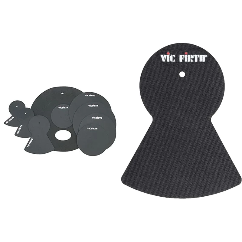 Vic Firth Rock Mute Pack 12, 13, 16, 14, 22, Mute Pads and 3x Cymbal Pads & Individual Cymbal Mute