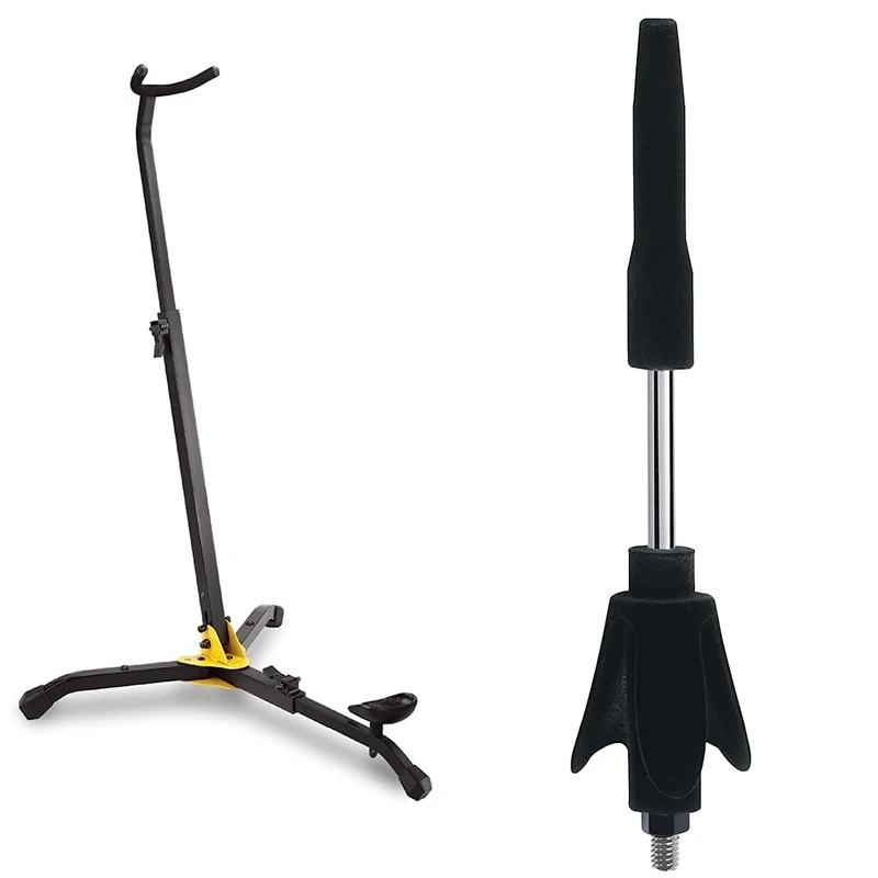 Hercules DS561B Bassoon/Bass Clarinet Stand & Hercules DS602B Velvet Peg for Flutes and Clarinets