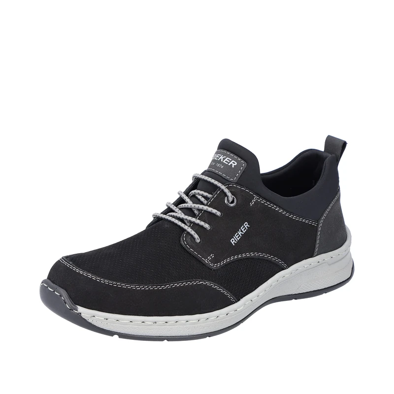 Rieker Men's 14352 Lace-Up Shoes, Black, 7.5 UK
