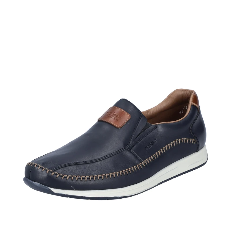 Rieker Tempo Men's Slip On Shoes, Blue 14, 12 UK