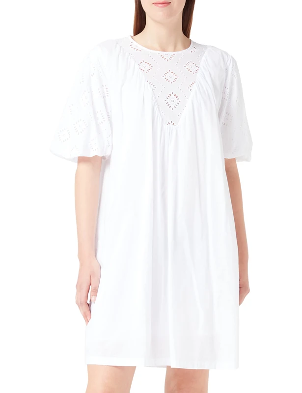 BOSS Women's C_dalaca Dress, White100, 14