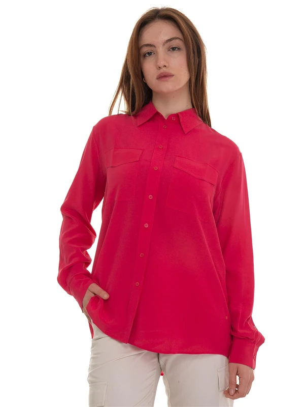BOSS Women's C_Biventi_3 Blouse, Medium Pink660, 36, Medium Pink660, 10 - Image 1