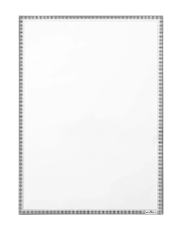 Durable Info Pocket A3 Sign | Attaches Via Static Cling | Removeable and Reusable | Ideal for Car and Shop Windows | Pack of 5 Grey Frames