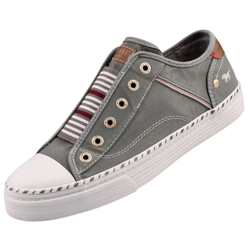 MUSTANG Women's 1376-402 Trainers, Green/Grey, 5 UK