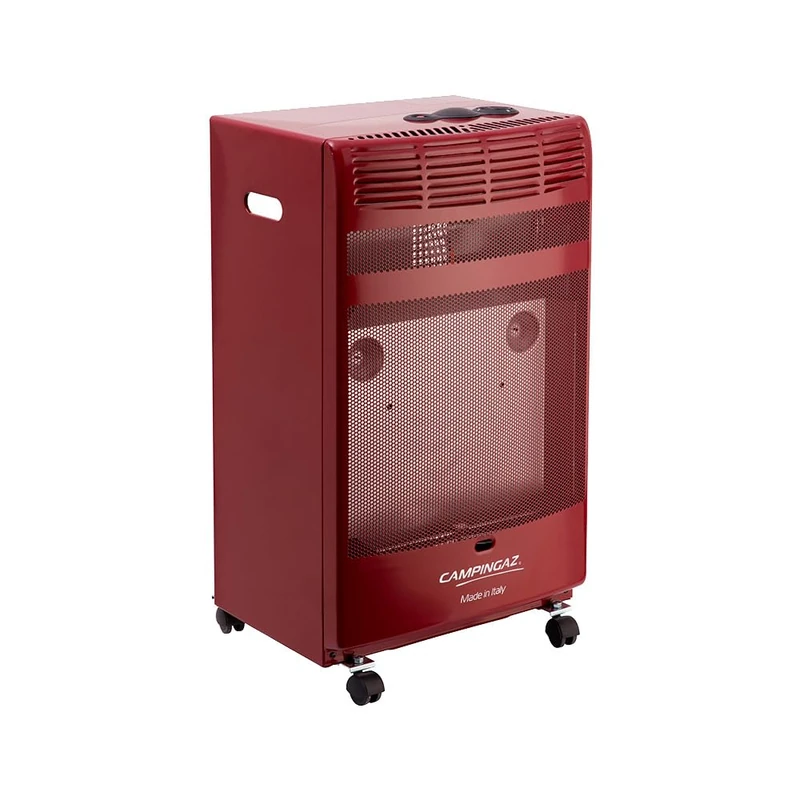 Campingaz BF 5000 - Gas Stove Thermo Bordeaux, Portable Stove with Wheels, Catalytic Stove with Electronic Ignition