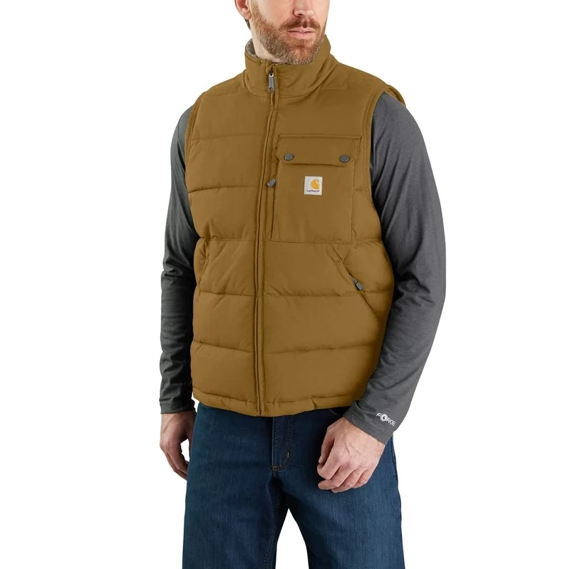 Carhartt Men's Montana Loose Fit Insulated Vest, Oak Brown, XL