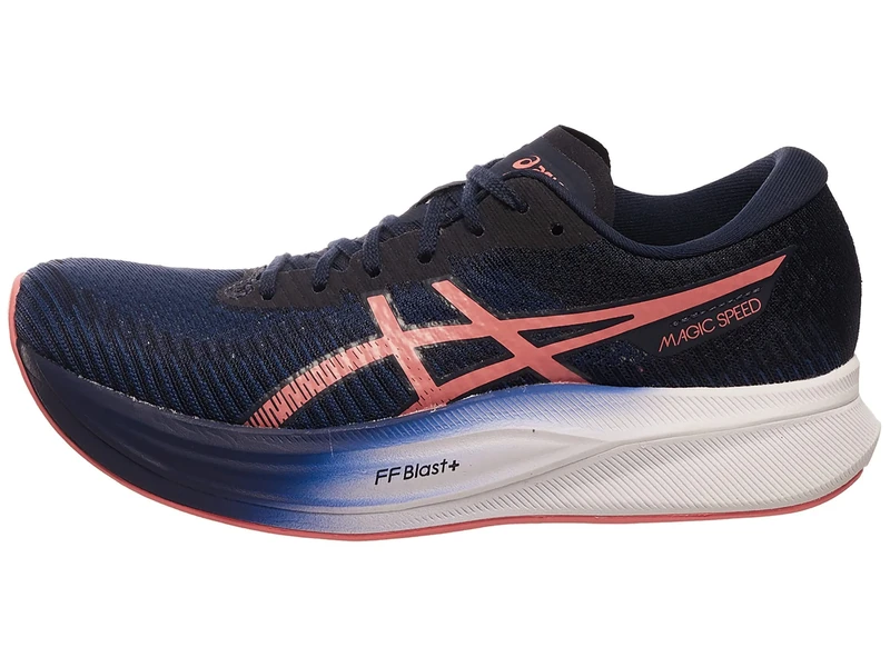 ASICS Women's Magic Speed 2 Running Shoes, Indigo Blue/Papaya, 10 UK
