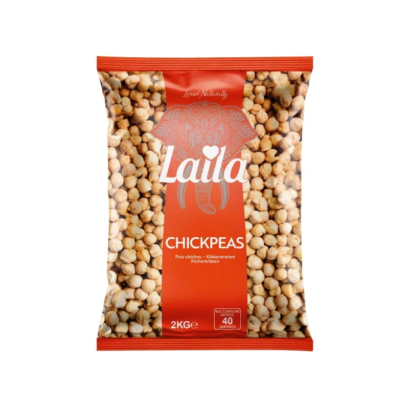 Laila Chickpeas 2 kg (Case of 6)