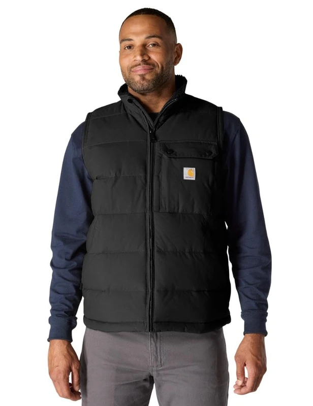 Carhartt Men's Montana Loose Fit Insulated Vest, Black, S