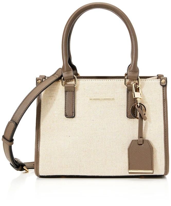 Geox Women's D Ameris S Bag, Natural/Dk Taupe, One Size