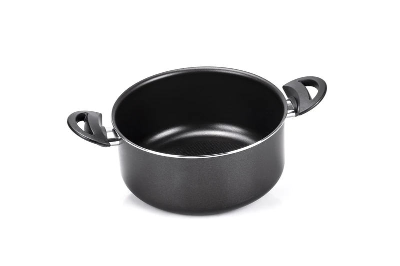 Moneta GEA Casserole with 2 Handles, 28 Cm, 100% Recycled Aluminum, for Every Hob Including Induction, Made in Italy