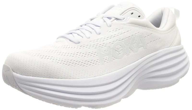 Hoka One One 1127952-WWH W Bondi 8 Women White/White UK 4