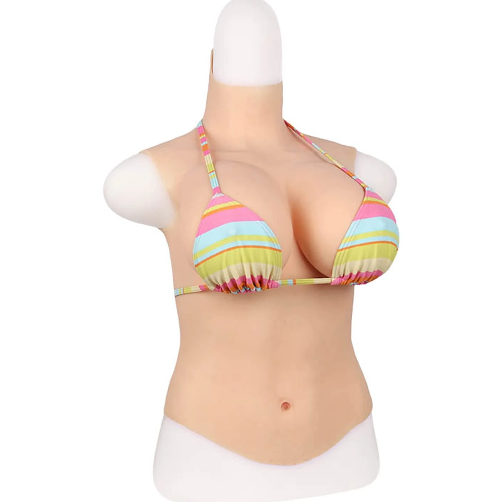 Silicone Breast Form Realistic Silicone Filled Z Cup Prosthesis Breasts Forms Artificial Breast Breastplate Artificial Crossdressers Transgender Breastplate Faux, Asian Yellow