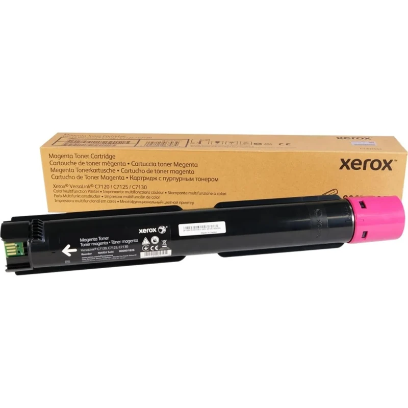 Xerox Genuine VersaLink C7120 / C7125 / C7130 Magenta Toner Cartridge (18,000 pages) - 006R01826