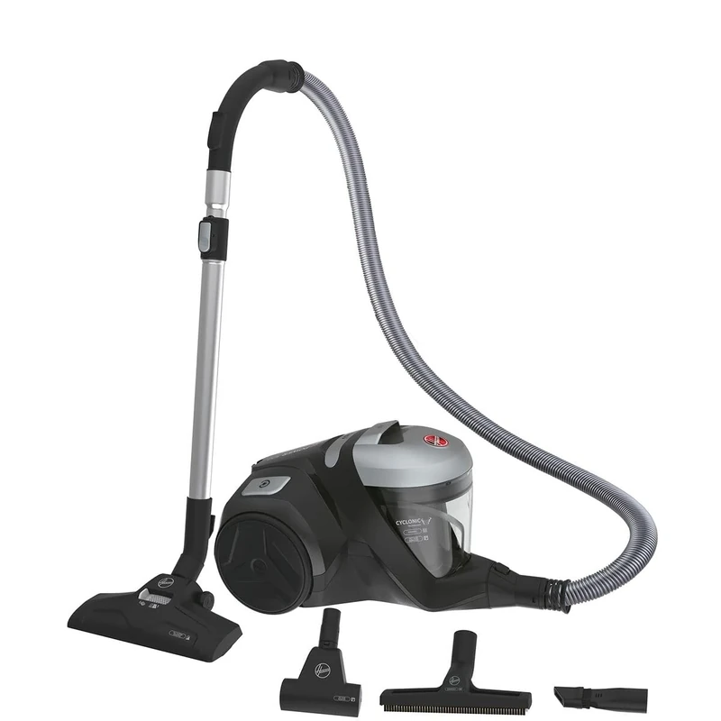 Hoover H-Power 300 Floor Vacuum Cleaner with Animal Nozzle - Lightweight & Compact Bagless Vacuum Cleaner with XL Dust Container - Quiet Cyclone Vacuum Cleaner (75 dBA) with 2-in-1 Accessories