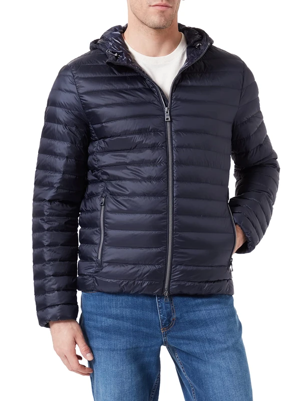 Geox Men's M WARRENS Jacket, Sky Captain, 46