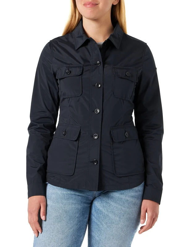 Geox Women's W Dandra Jacket, Sky Captain, 6