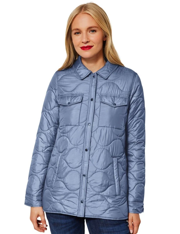 Street One Women's A211617 Lightweight Quilted Jacket, Light Stormy Blue, 12