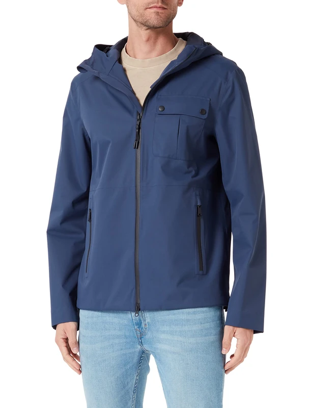 Geox Men's M Calgary Jacket, Moonlit Ocean, 42