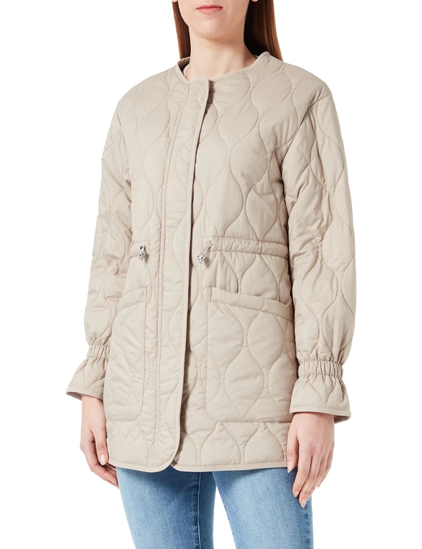 Geox Women's W Eraklia Jacket, Humus, 4