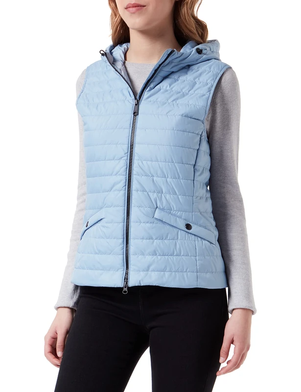 Geox Women's W Ascythia Jacket, Blue (Dusty Blue), 12