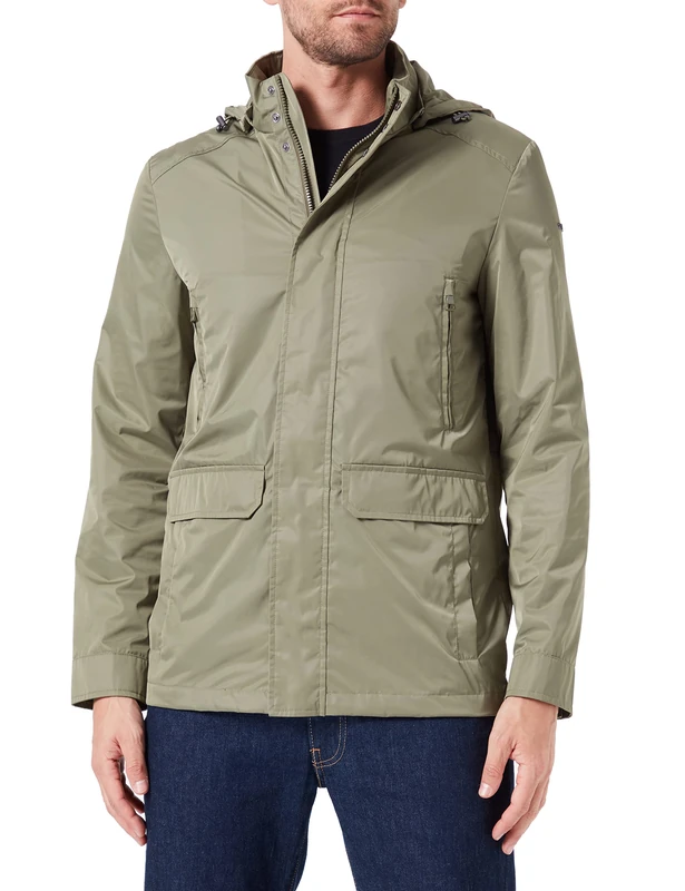Geox Men's M Garlan Jacket, Olivine, 46