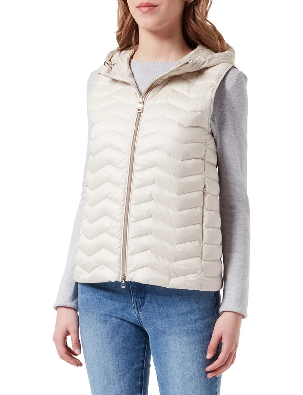 Geox Women's D Jaysen Jacket, Rainy Day, 38, Rainy Day, 12