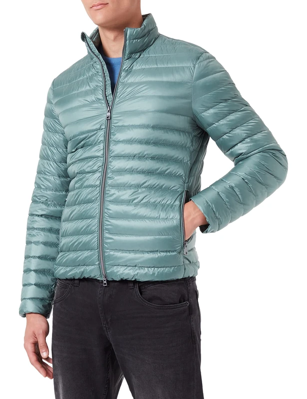 Geox Men's M Warrens Jacket, Silver Pine, 42