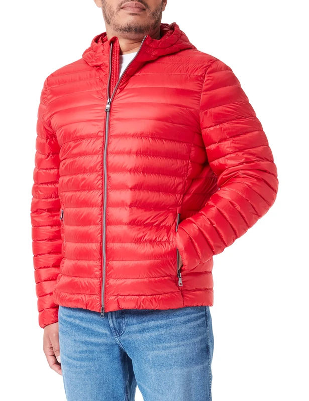 Geox Men's M Warrens Jacket, True red, 40