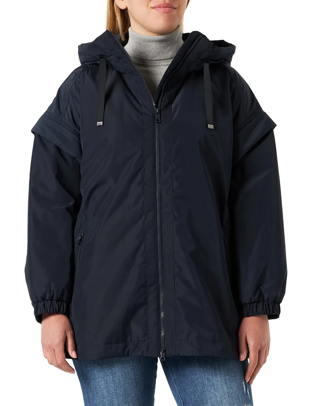 Geox Women's W BLEYZE Jacket, Sky Captain, 4