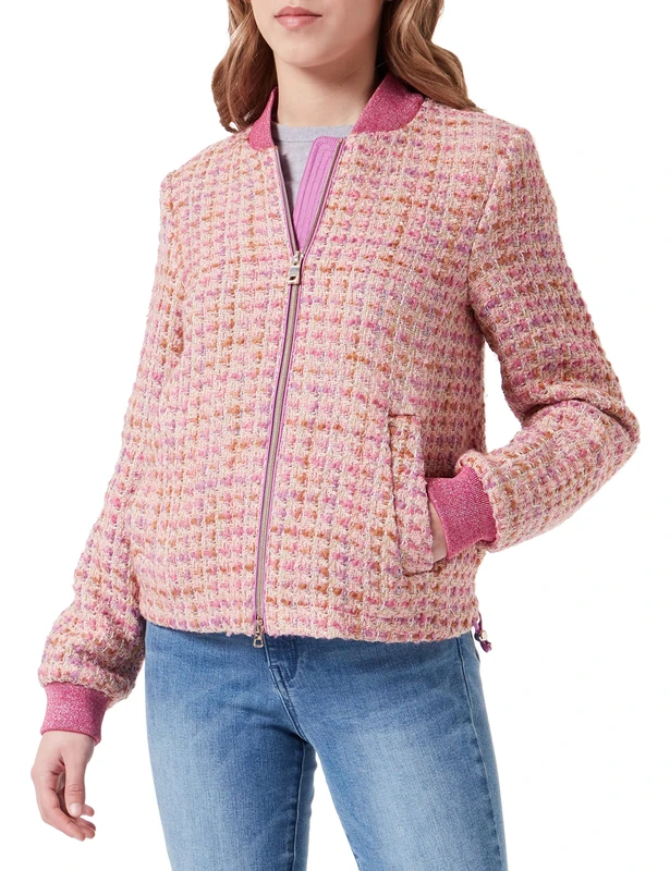 Geox Women's W Kency Jacket, Violet Multi-Coloured, 10