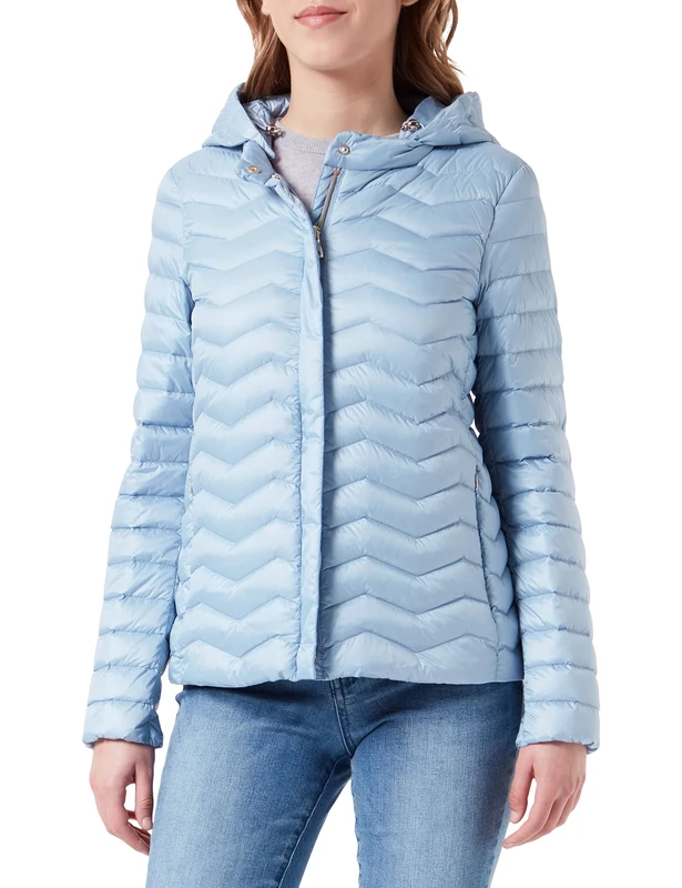 Geox Women's D Jaysen Jacket, Blue (Dusty Blue), 6