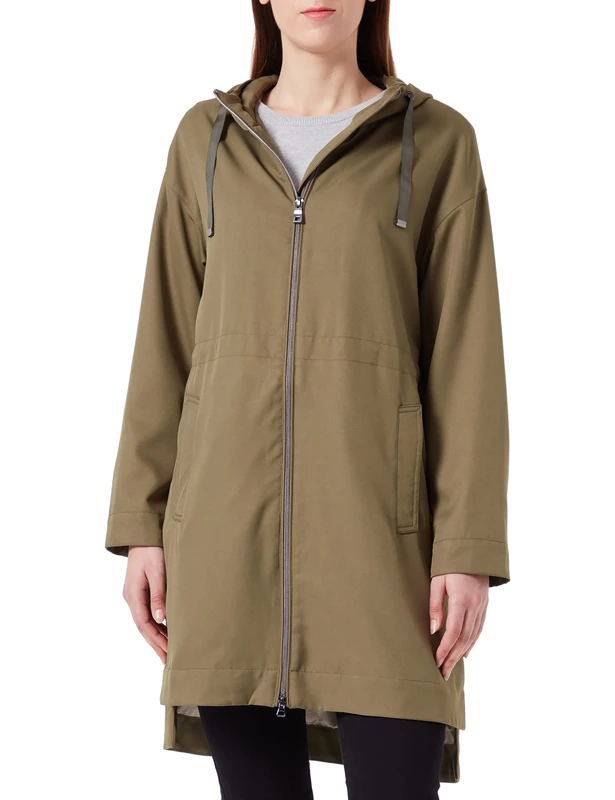 Geox Women's W Topazio Jacket, Military Olive, 6