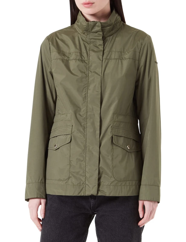 Geox Women's W Dandra Jacket, Military Olive, 8